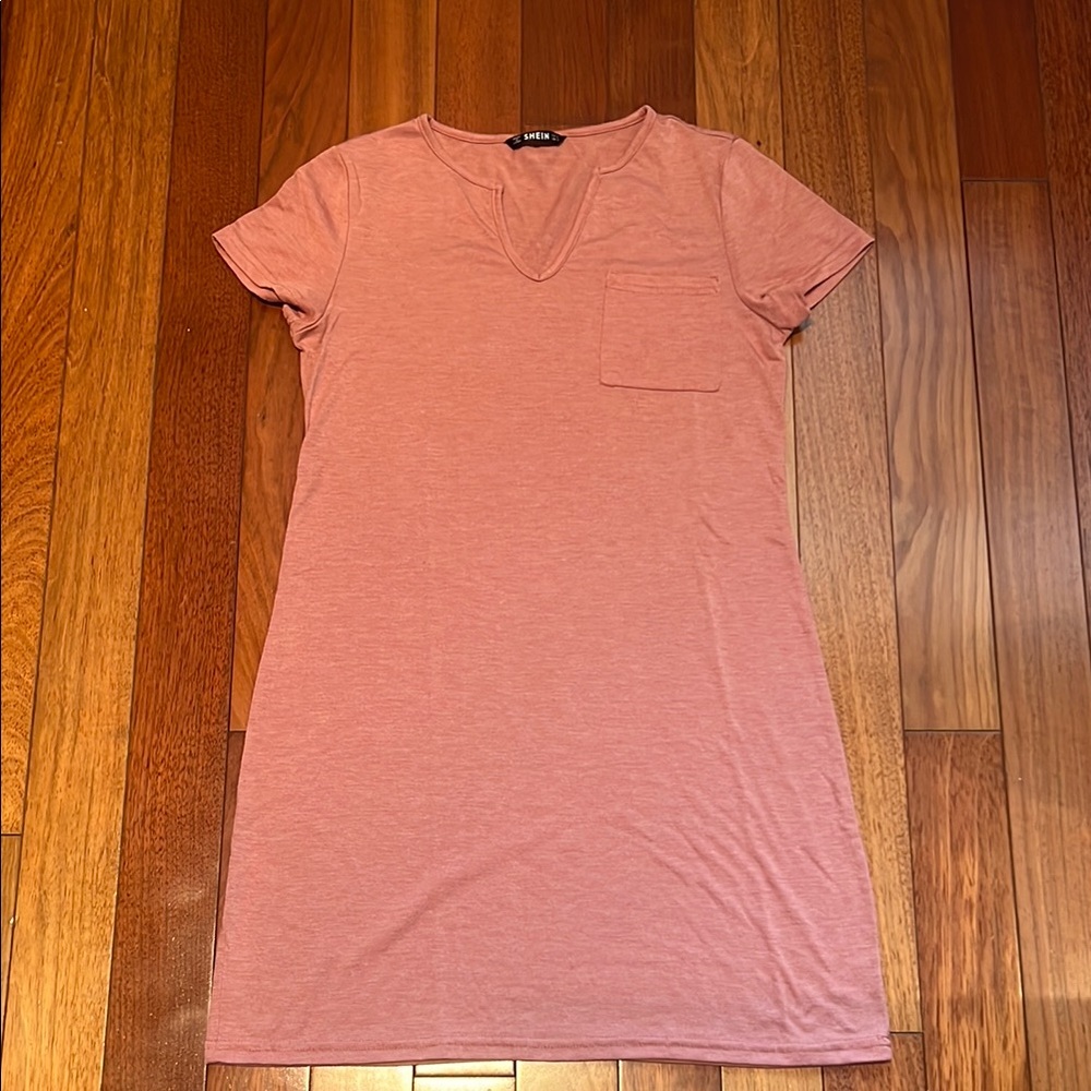 Pink Short Sleeve Dress